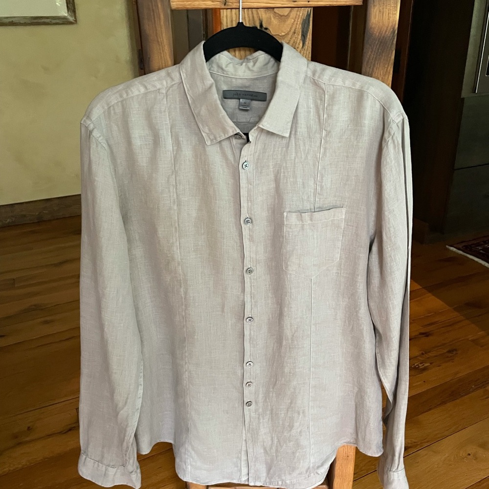 John Varvatos lightweight linen shirt, size M